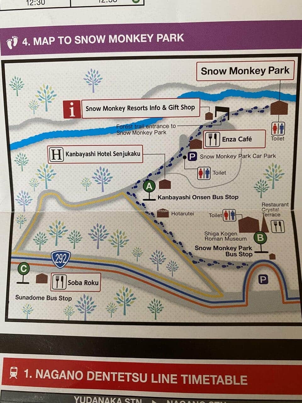 Mapa de paradas de autobús local