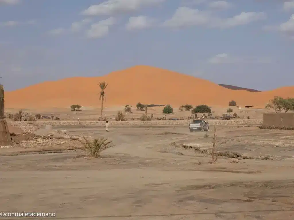 Desierto de Merzouga, en el Desierto del Sáhara de Marruecos